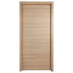 Legnori - Urban Liso White Oak Pre-Hung Interior Door, Italian Finish, Right, 36 X 96 - Legnori made in Italy surfaces replaces the wood veneer while maintaining its visual and tactile characteristics. Composed of a vegetable parchment on which the typical veins and colors of the wood are imprinted, this surface is the ecological alternative to wood products found in nature.This allows for the warmth and appeal of natural wood without the maintenance requirements of solid wood doors.