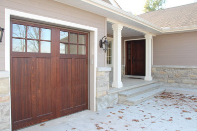 Linwood Design Garage Door with Matching Entrance Door System