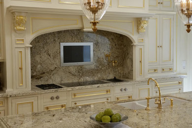 Example of an ornate kitchen design in Miami