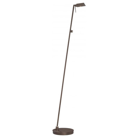 George Kovacs Reading Room Floor Lamp P4314-647, Copper Bronze Patina