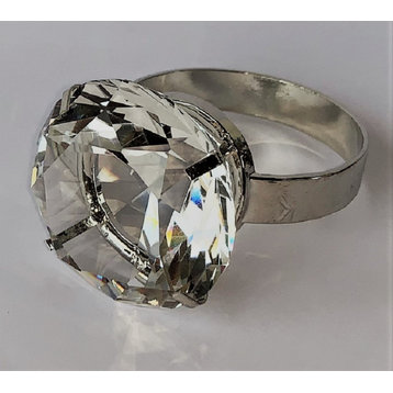 Elegance Diamond Ring Napkin Rings, Set of 4