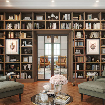 Stunning In Home Library