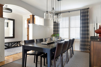 Example of a transitional dining room design in Minneapolis
