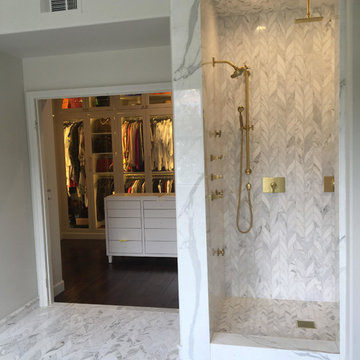 Master Bath Remodel -Calcutta Gold