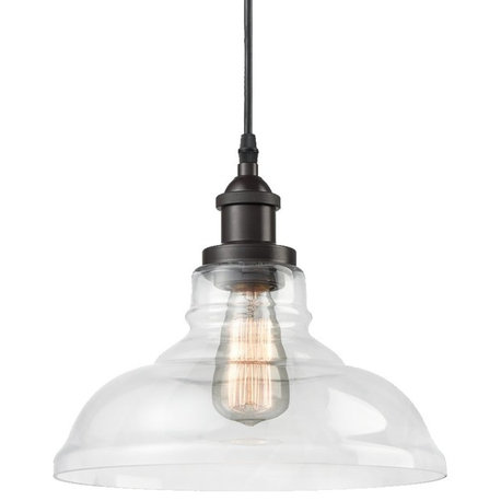 Vintage-Style 1-Light Pendant, Oil Rubbed Bronze