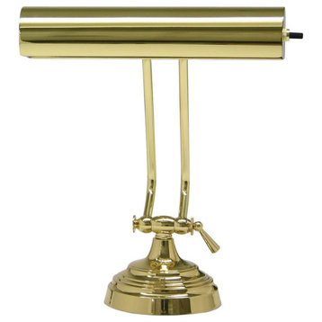 House of Troy 10" Polished Brass Piano Desk Lamp - P10-131-61