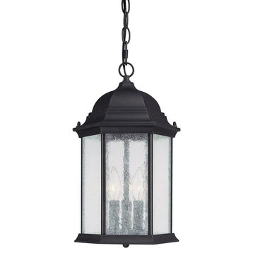 Capital Lighting Main Street   3-LT Hanging Lantern 9836BK - Black
