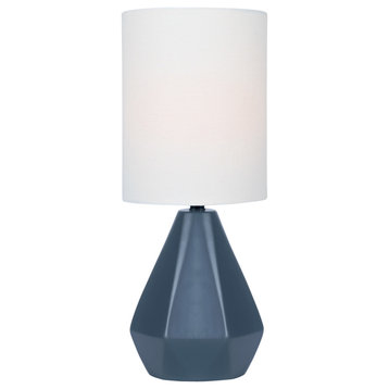 Lite Source LS-23204 Mason 1 Light 17" Tall Vase Table Lamp - Jet Black