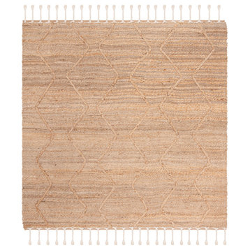Safavieh Norway Collection NF108B Rug, Natural, 4' X 4' Square