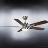 Luxury Traditional Ceiling Fan, Brushed Nickel