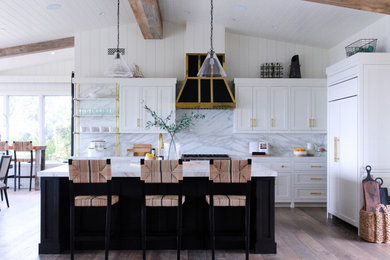 Inspiration for a transitional kitchen remodel in Orange County