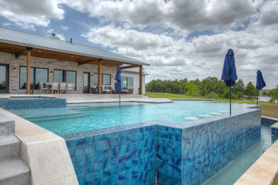 Inspiration for a farmhouse pool remodel