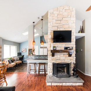 Austin Stone Fireplace Houzz