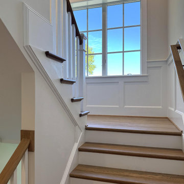 Project #141 | Timeless Switchback Staircase with Traditional Box Newels