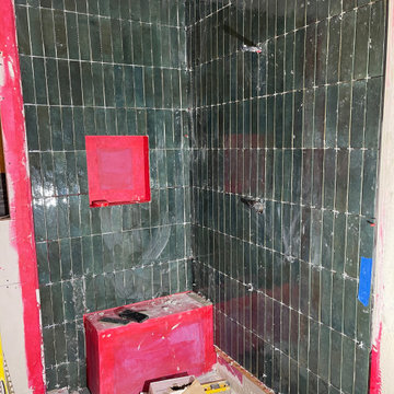 Refreshing Greens and Stylish Tiles