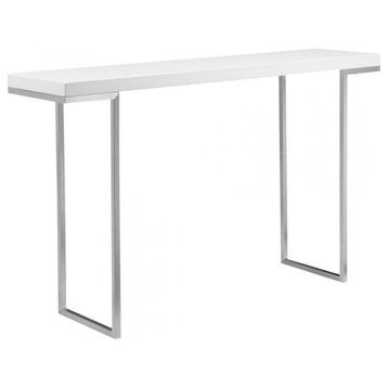Moe's Home Collection Repetir Contemporary Wood Console Table in White