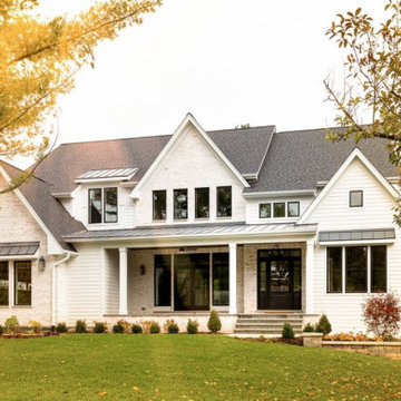 White Oak Farmhouse Front Exterior