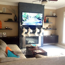 Fireplace Rebuild - Stainless Surround