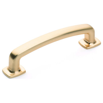 Diversa Brushed Gold Trinity Cabinet Knobs and Drawer Pulls, 3-3/4" (96mm) Drawe
