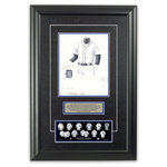 Heritage Sports Art - Original Art of the MLB 1984 Detroit Tigers Uniform - This beautifully framed piece features an original piece of watercolor artwork glass-framed in an attractive two inch wide black resin frame with a double mat. The outer dimensions of the framed piece are approximately 17" wide x 24.5" high, although the exact size will vary according to the size of the original piece of art. At the core of the framed piece is the actual piece of original artwork as painted by the artist on textured 100% rag, water-marked watercolor paper. In many cases the original artwork has handwritten notes in pencil from the artist. Simply put, this is beautiful, one-of-a-kind artwork. The outer mat is a rich textured black acid-free mat with a decorative inset white v-groove, while the inner mat is a complimentary colored acid-free mat reflecting one of the team's primary colors. The image of this framed piece shows the mat color that we use (Medium Blue). Beneath the artwork is a silver plate with black text describing the original artwork. The text for this piece will read: This original, one-of-a-kind watercolor painting of the 1984 Detroit Tigers uniform is the original artwork that was used in the creation of this Detroit Tigers uniform evolution print and tens of thousands of other Detroit Tigers products that have been sold across North America. This original piece of art was painted by artist Bill Band for Maple Leaf Productions Ltd. 1984 was a World Series winning season for the Detroit Tigers. Beneath the silver plate is a 3" x 9" reproduction of a well known, best-selling print that celebrates the history of the team. The print beautifully illustrates the chronological evolution of the team's uniform and shows you how the original art was used in the creation of this print. If you look closely, you will see that the print features the actual artwork being offered for sale. The piece is framed with an extremely high quality framing glass. We have used this glass style for many years with excellent results. We package every piece very carefully in a double layer of bubble wrap and a rigid double-wall cardboard package to avoid breakage at any point during the shipping process, but if damage does occur, we will gladly repair, replace or refund. Please note that all of our products come with a 90 day 100% satisfaction guarantee. Each framed piece also comes with a two page letter signed by Scott Sillcox describing the history behind the art. If there was an extra-special story about your piece of art, that story will be included in the letter. When you receive your framed piece, you should find the letter lightly attached to the front of the framed piece. If you have any questions, at any time, about the actual artwork or about any of the artist's handwritten notes on the artwork, I would love to tell you about them. After placing your order, please click the "Contact Seller" button to message me and I will tell you everything I can about your original piece of art. The artists and I spent well over ten years of our lives creating these pieces of original artwork, and in many cases there are stories I can tell you about your actual piece of artwork that might add an extra element of interest in your one-of-a-kind purchase.