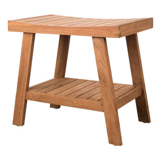 Teak Shower Scandinavian Shower Benches Seats by Best Home Fashion Houzz