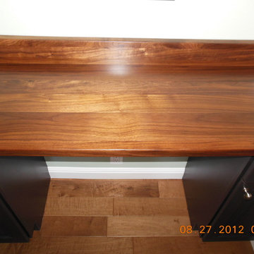 AFTER - Custom Desk with Wood Countertop