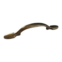GlideRite Hardware - 3" Classic Cabinet Pull Antique Brass - Cabinet And Drawer Handle Pulls