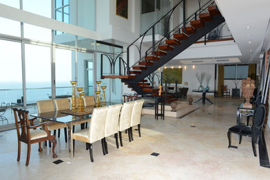Dining room - contemporary dining room idea in Other