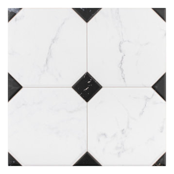 SomerTile Betera Jet Ceramic Floor and Wall Tile, Blanco