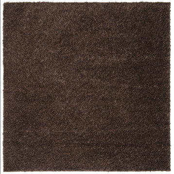 Safavieh August Shag Collection AUG900T Rug, Brown, 4' X 4' Square