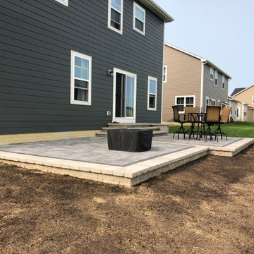 Dazzling custom patio and hardscape backyard design in Delaware, OH