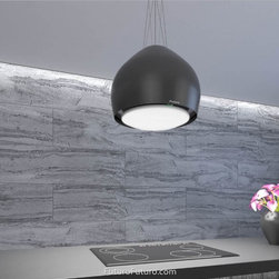 Futuro Futuro 21-inch Dome Black Island Range Hood - Range Hoods And Vents