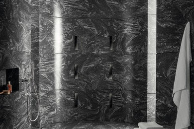Example of a trendy bathroom design in Other
