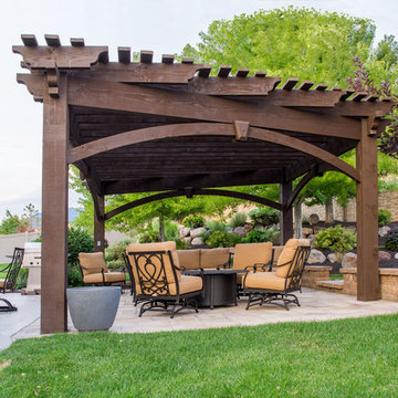 Trapezoid Perfect Pergola for Irregular Landscaping