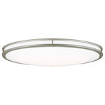 Sea Gull - Sea Gull Mahone Oval LED Ceiling Flush Mount 7950893S-753 - Brushed Nickel - The Sea Gull Lighting Mahone two light flush mount fixture in painted brushed nickel supplies ample lighting for your daily needs, while adding a layer of today's style to your home's decor.