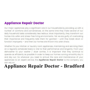 Appliance Repair Bradford ON - Appliance Repair Doctor (289) 831-1629