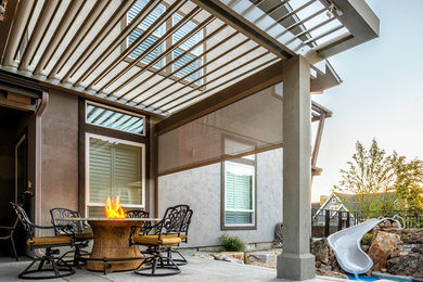 Trendy patio photo in Boise