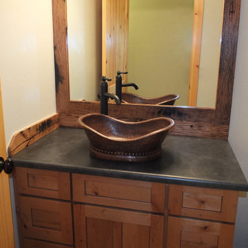20" Bath Tub Vessel Hammered Copper Sink (VBT20DB)