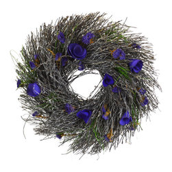 Shea's Wildflower - 11" Lavender Meadow Wreath - Wreaths And Garlands