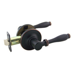 Designers Impressions - Villa Series Door Levers, Oil Rubbed Bronze, Passage, Hall/Closet Lever - Door Levers