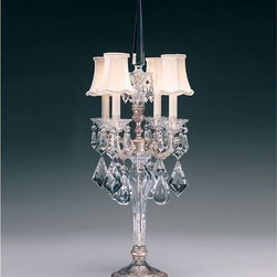 Heirloom Gold Finish 4 Light Table Lamp by Schonbek La Scala - Lighting