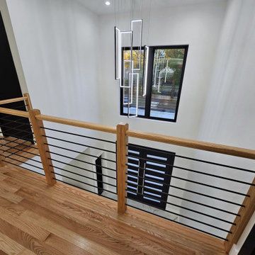 Project #143 | Floating Red Oak Staircase