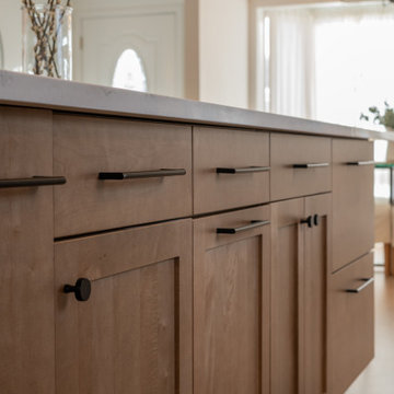 Warm, Earthy Main Level Remodel w/ Natural Wood and Stone Features