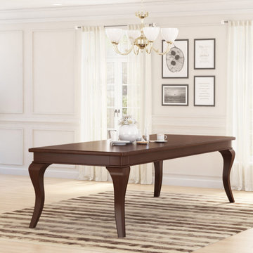 Cromberg Solid Mahogany Wood Large Dining Table