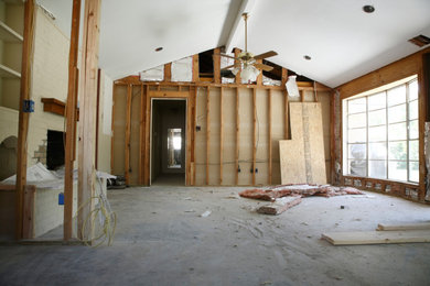 Living room photo in Chicago