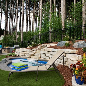 Plunge Pool | No-Mow Forest Backyard | St. Paul, MN