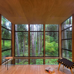 シアトルの小さい北欧スタイルのおしゃれな住まいの写真