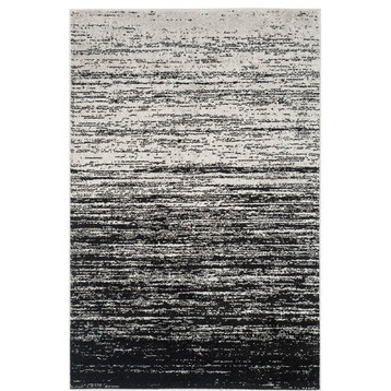 Safavieh Adirondack Collection ADR113 Rug, Silver/Black, 5'1"x7'6"