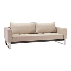"Innovation" Cassius Deluxe Mixed Dance Natural Sofa / Chrome Legs - Sofas