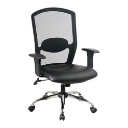 Mesh Leather Computer Desk Office Chair - Office Chairs